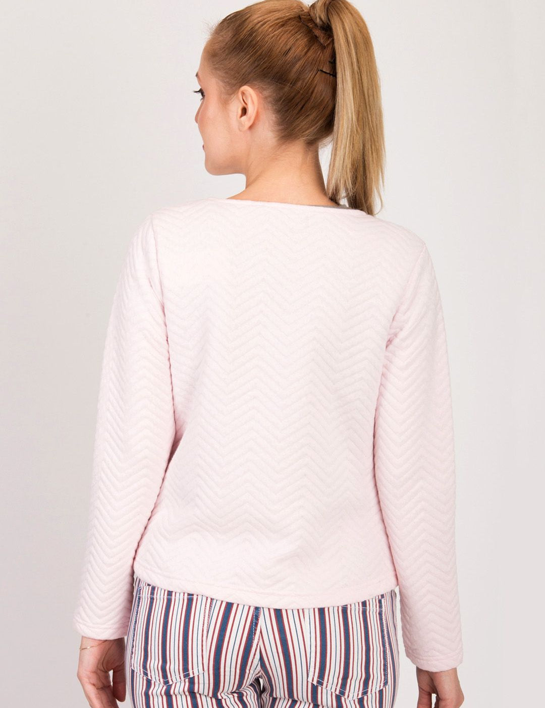 Kotty Women Cream-Coloured Self Design Open Front Jacket