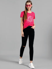 Kotty Graphic Printed Yoga T-shirt