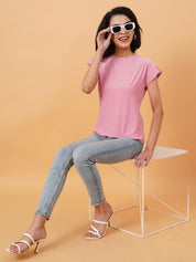 Kotty Round Neck Extended Sleeves Regular Fit T-shirt