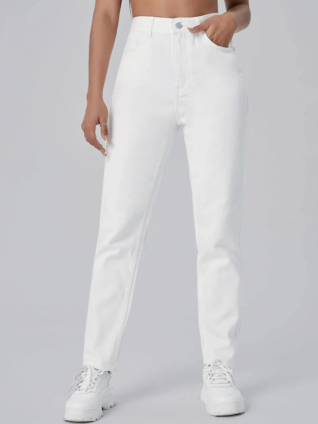 Kotty Women White Jean High-Rise Stretchable Jeans