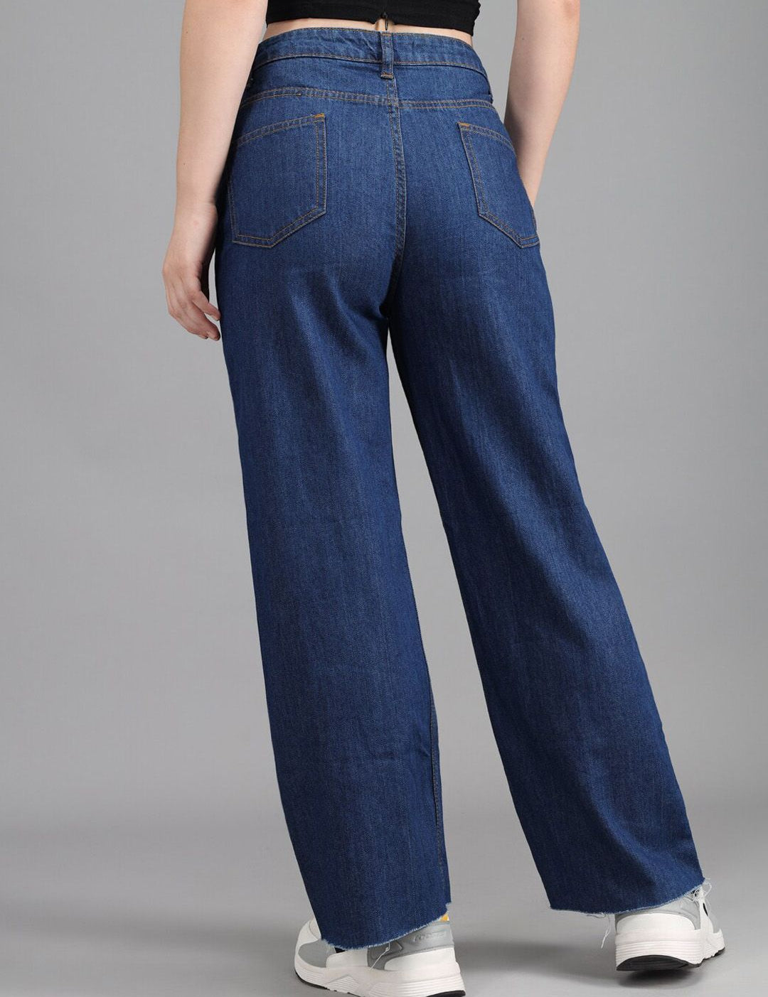 Kotty Women Blue Flared High-Rise Jeans