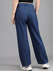 Kotty Women Blue Flared High-Rise Jeans
