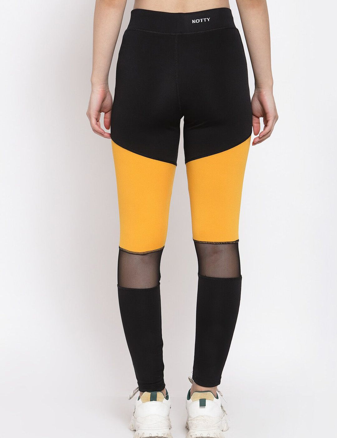 Kotty Women Colourblocked Training or Gym Tights