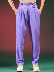 Kotty Women Solid Relaxed Mid-Rise Regular FitPleated RegularTrousers