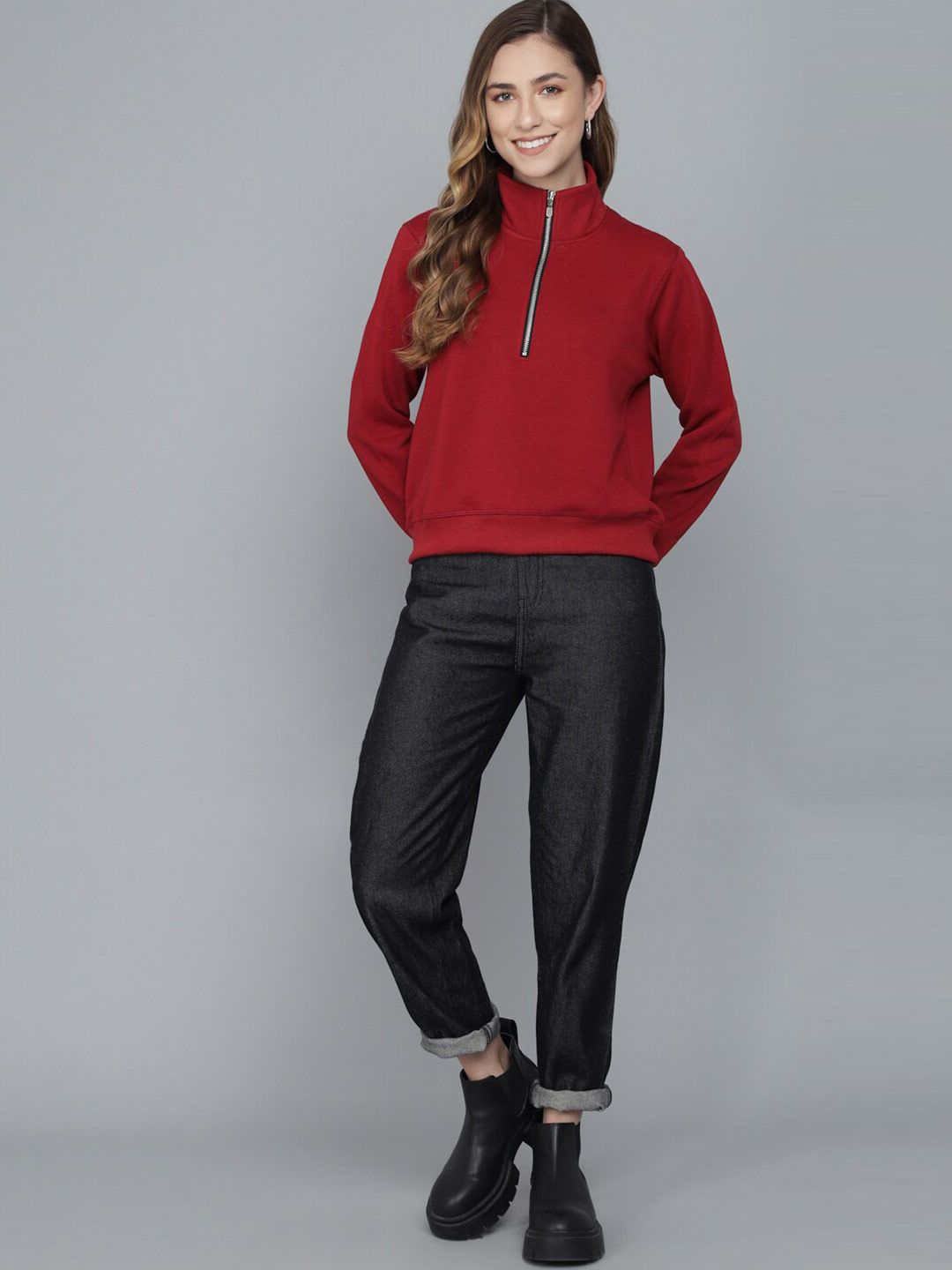 Kotty Women Maroon Sweatshirt