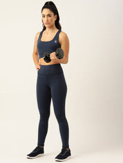 Kotty Women Slim-Fit Ankle-Length Training or Gym Tights
