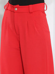 Kotty Women Relaxed High-Rise Straight Fit Trousers