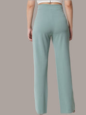 Kotty Women Pack of 2 Relaxed Straight Leg Straight Fit High-Rise Easy Wash Trousers