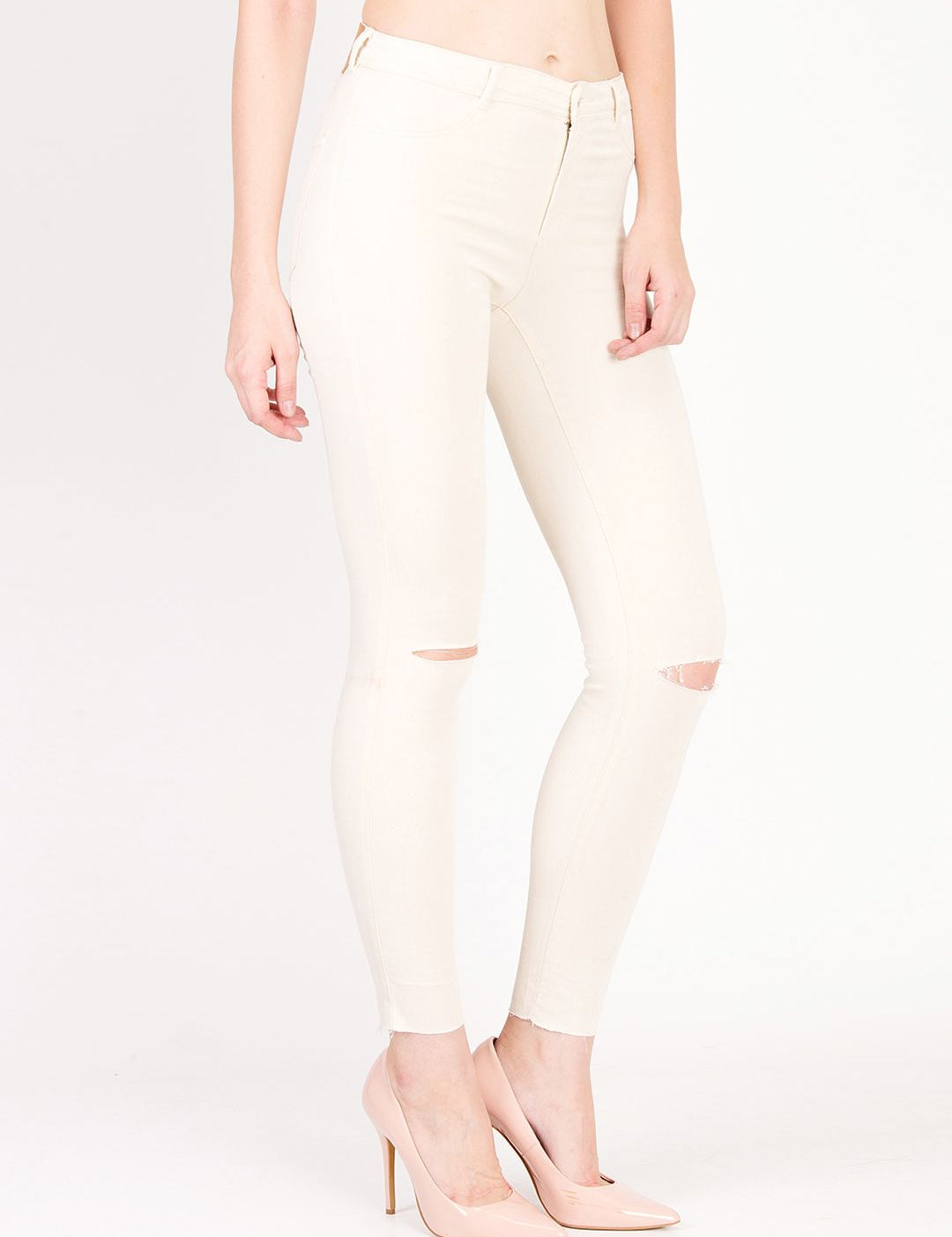 Kotty Women Pink Skinny Fit High-Rise Clean Look Jeans