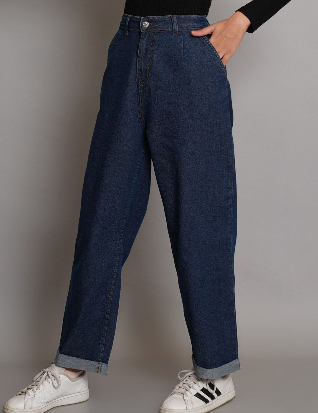 Kotty Women Blue Jean High-Rise Clean Look Stretchable Jeans