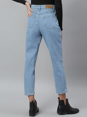 Kotty Women Blue Slim Fit Mid-Rise Clean Look Stretchable Jeans