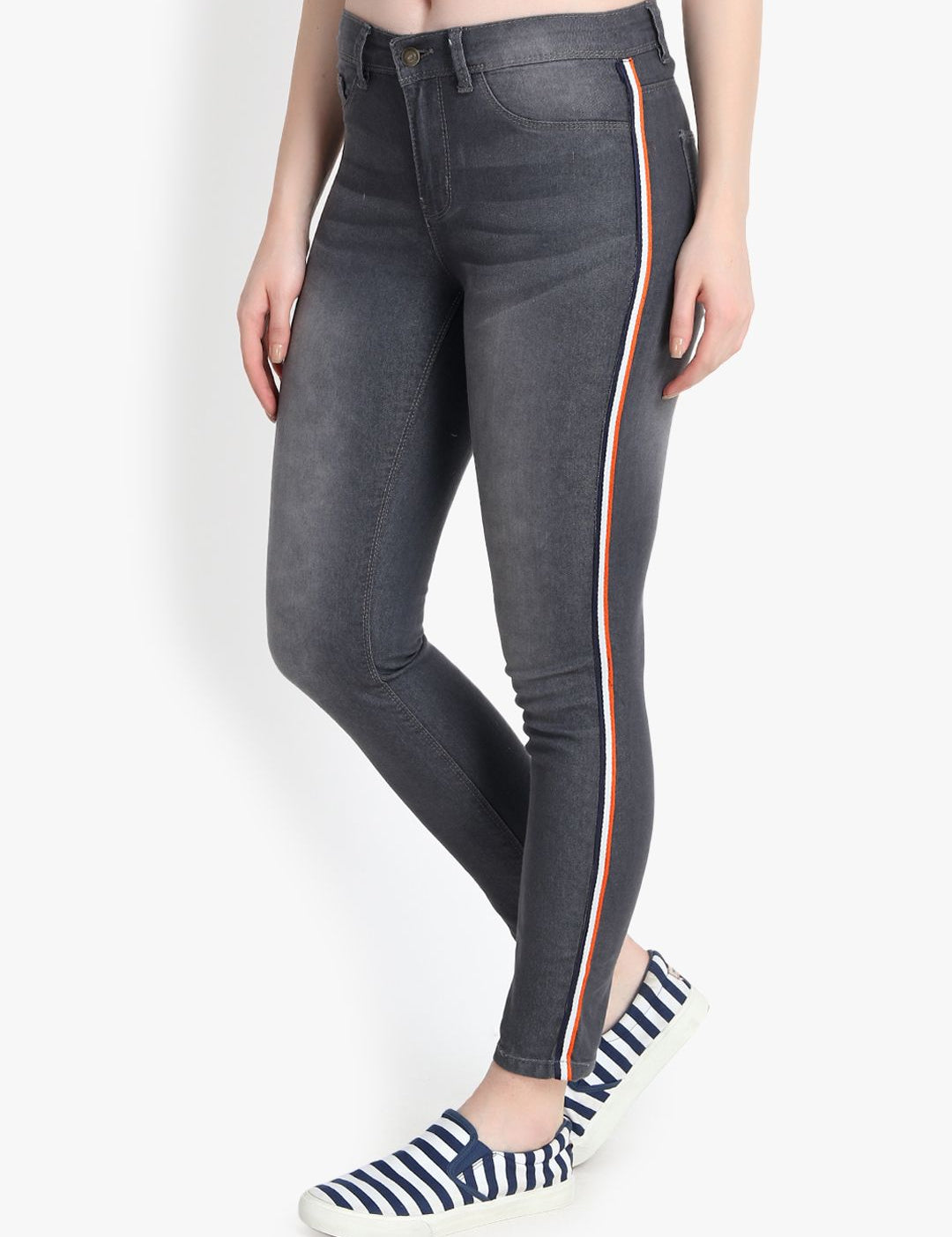 Kotty Women Black Skinny Fit High-Rise Clean Look Jeans