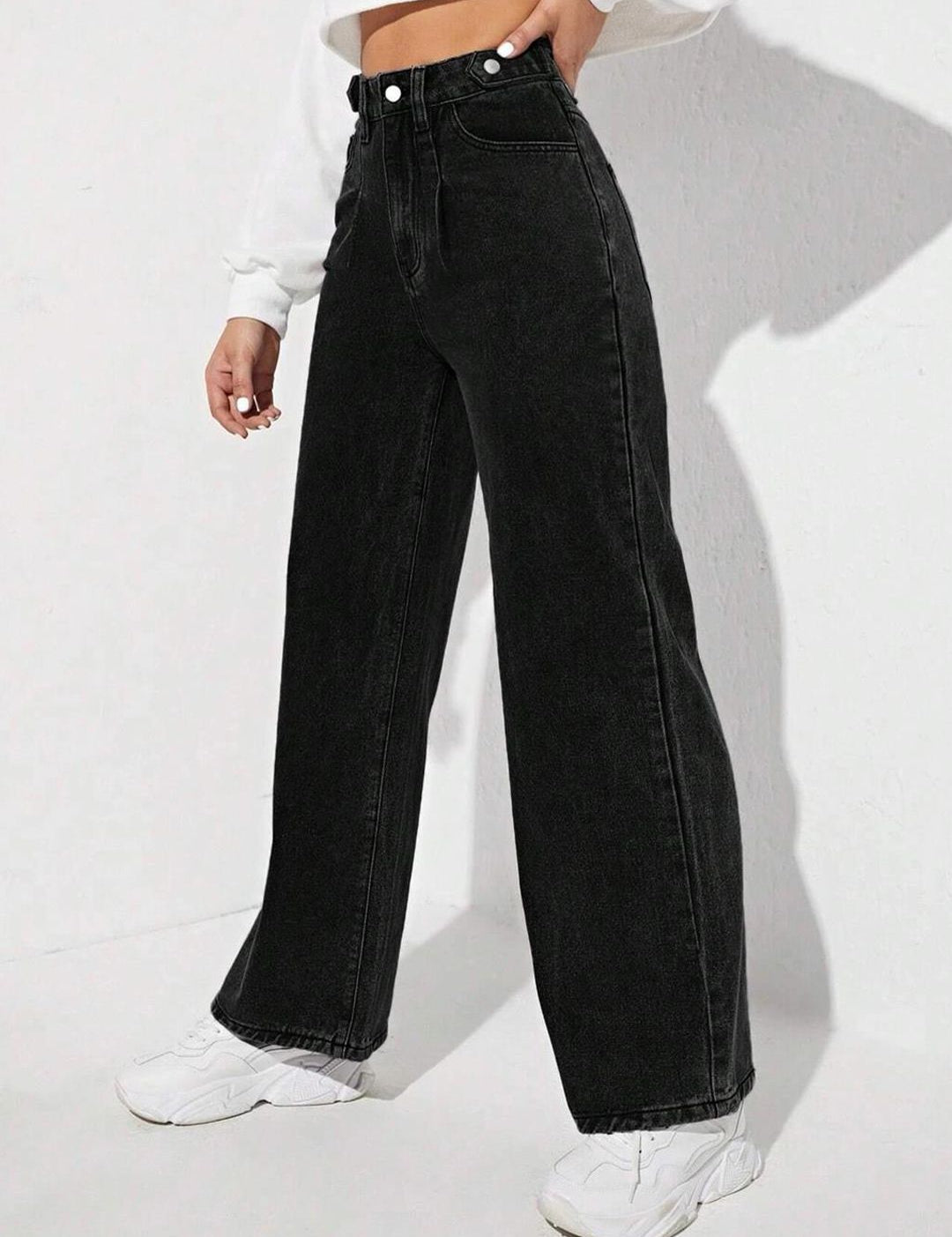 KOTTY Basics Women Jean Straight Fit High-Rise Clean Look Stretchable Jeans