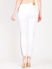 Kotty Women White Skinny Fit High-Rise Clean Look Jeans