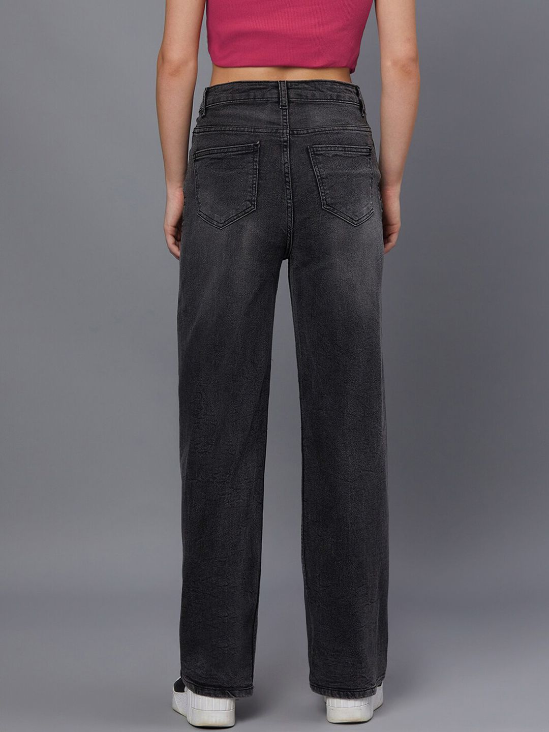 Kotty Women Black Jean Light Fade Stretchable Jeans