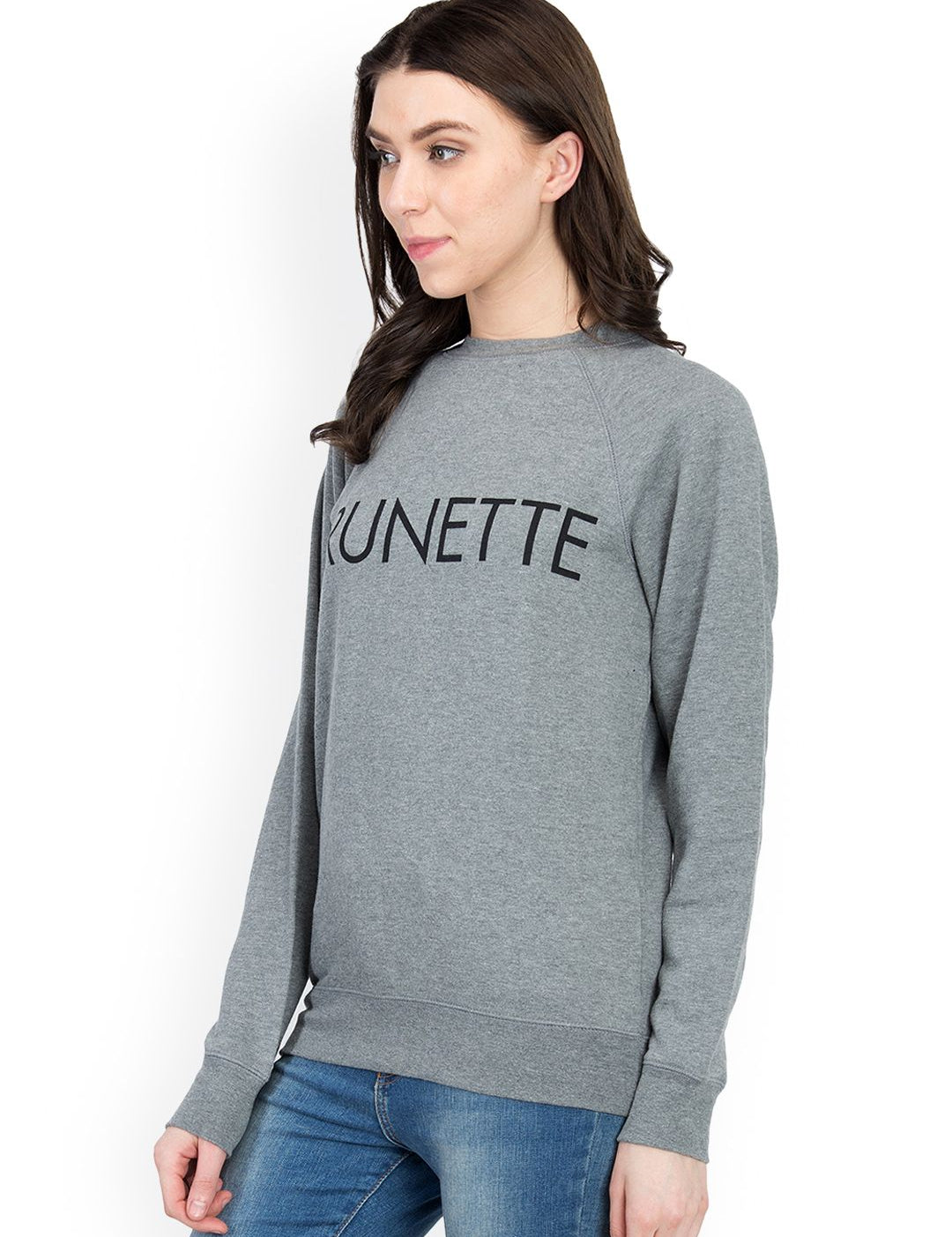 Kotty Women Grey Printed Sweatshirt