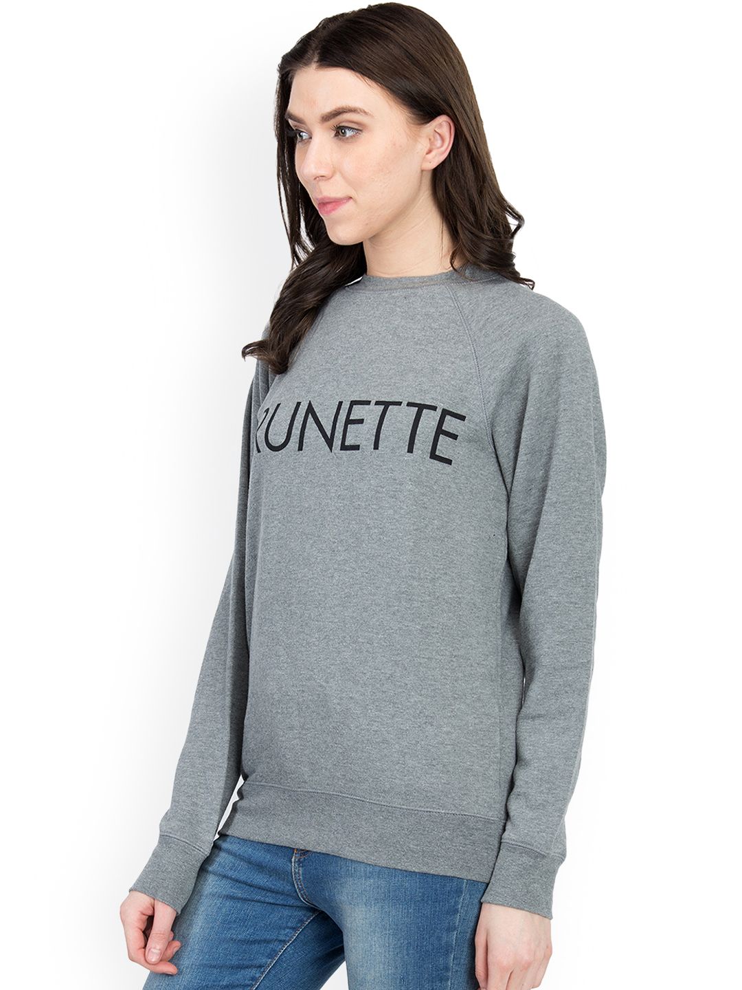 Kotty Women Grey Printed Sweatshirt