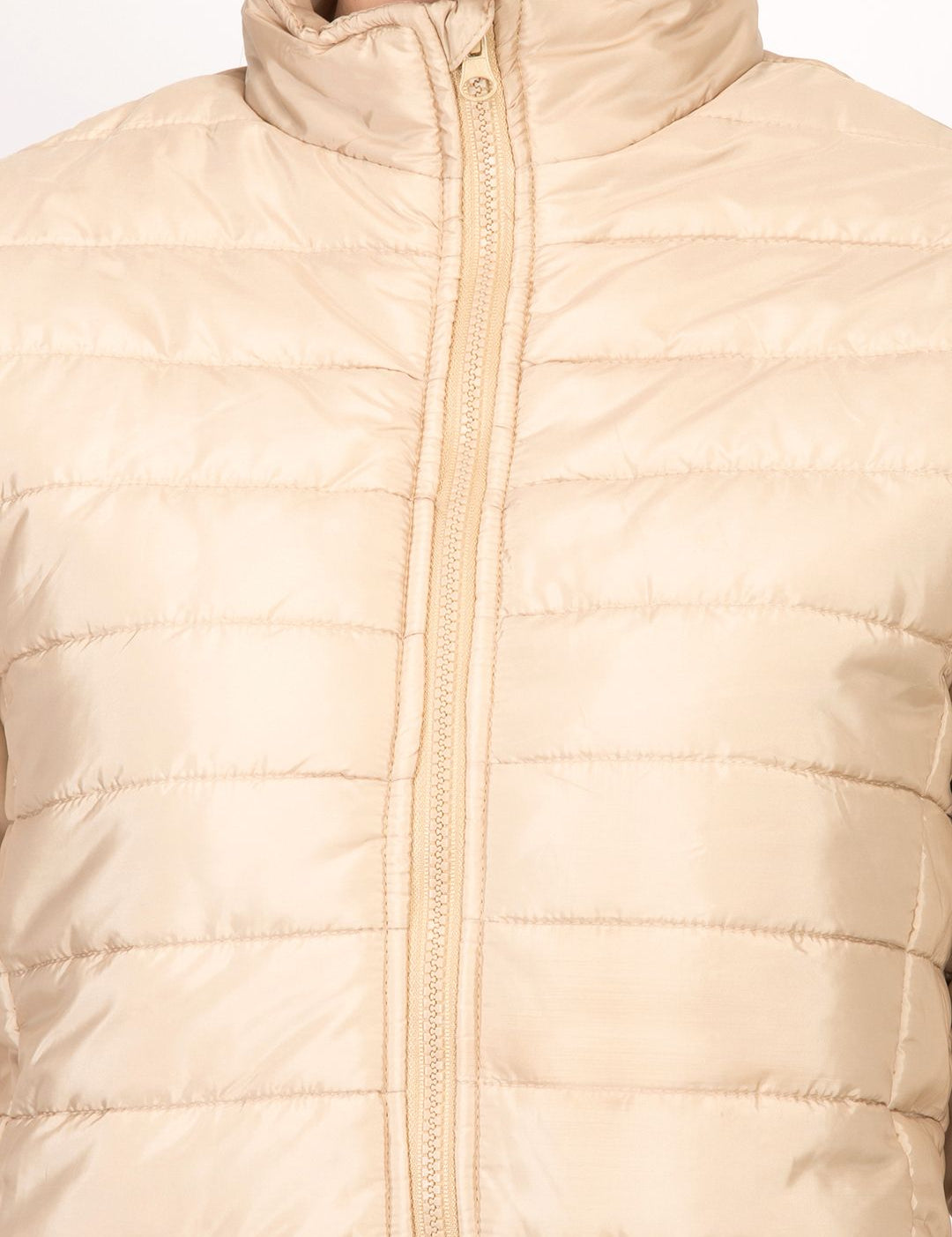 Kotty Women Beige Solid Insulator Puffer Jacket