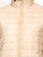Kotty Women Beige Solid Insulator Puffer Jacket