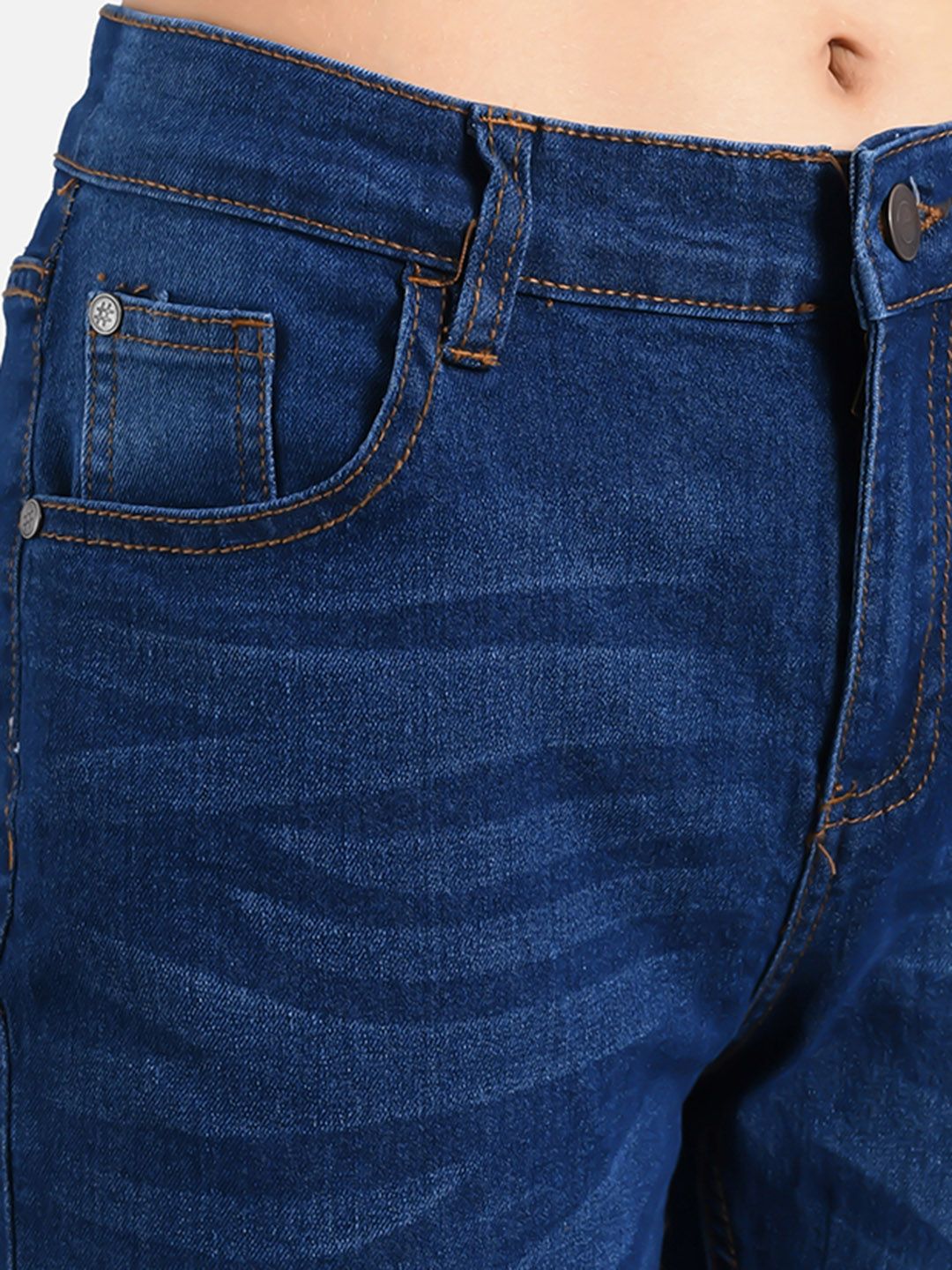 Kotty Women Blue Skinny Fit High-Rise Clean Look Jeans