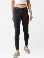 Kotty Women Black Skinny Fit Jeans