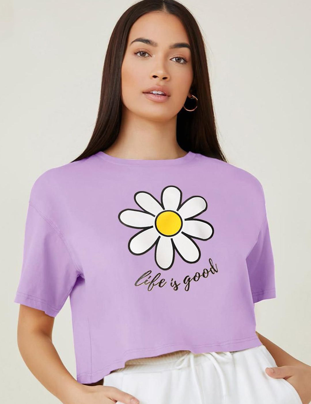 Kotty Women Graphic Printed Round Neck T-shirt