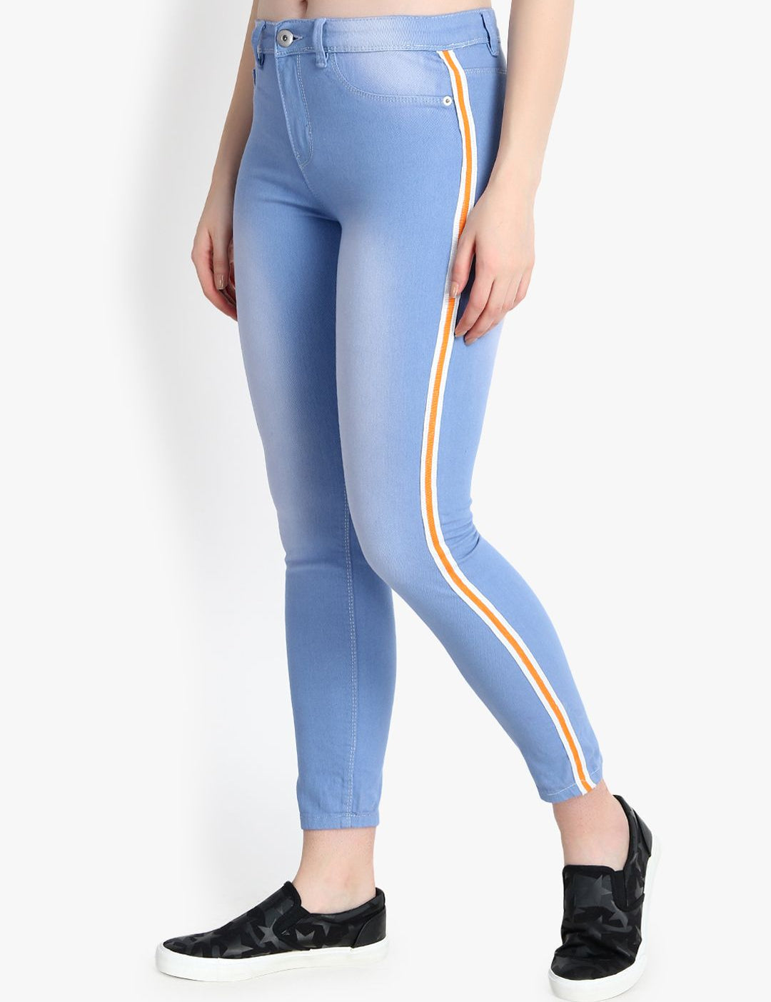 Kotty Women Blue Skinny Fit High-Rise Clean Look Stretchable Jeans