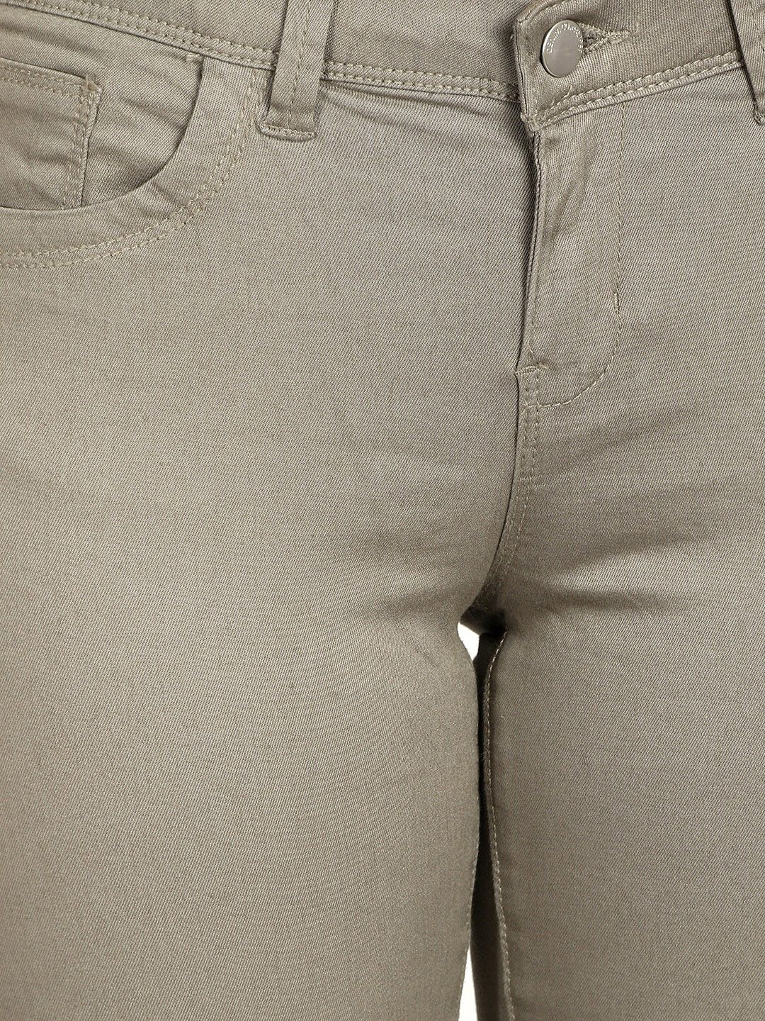 Kotty Women Grey Skinny Fit High-Rise Clean Look Stretchable Jeans