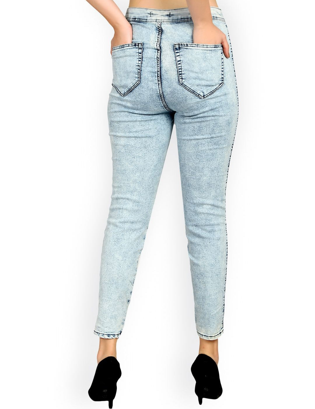 Kotty Women Blue Skinny Fit High-Rise Clean Look Jeans