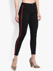 Kotty Women Black Skinny Fit High-Rise Clean Look Stretchable Jeans