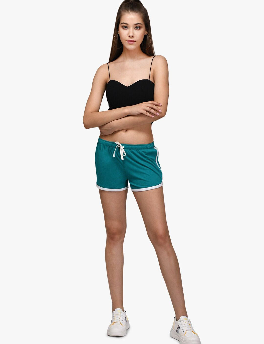 Kotty Women Pack of 2 Colourblocked Lounge Shorts