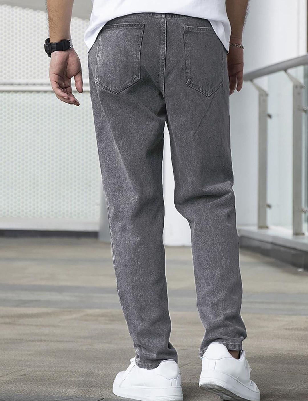 Kotty Men Regular Fit Mid-Rise Stretchable Jeans