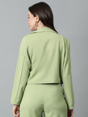 KOTTY BIZwear Basics Double Breasted Crop Blazer