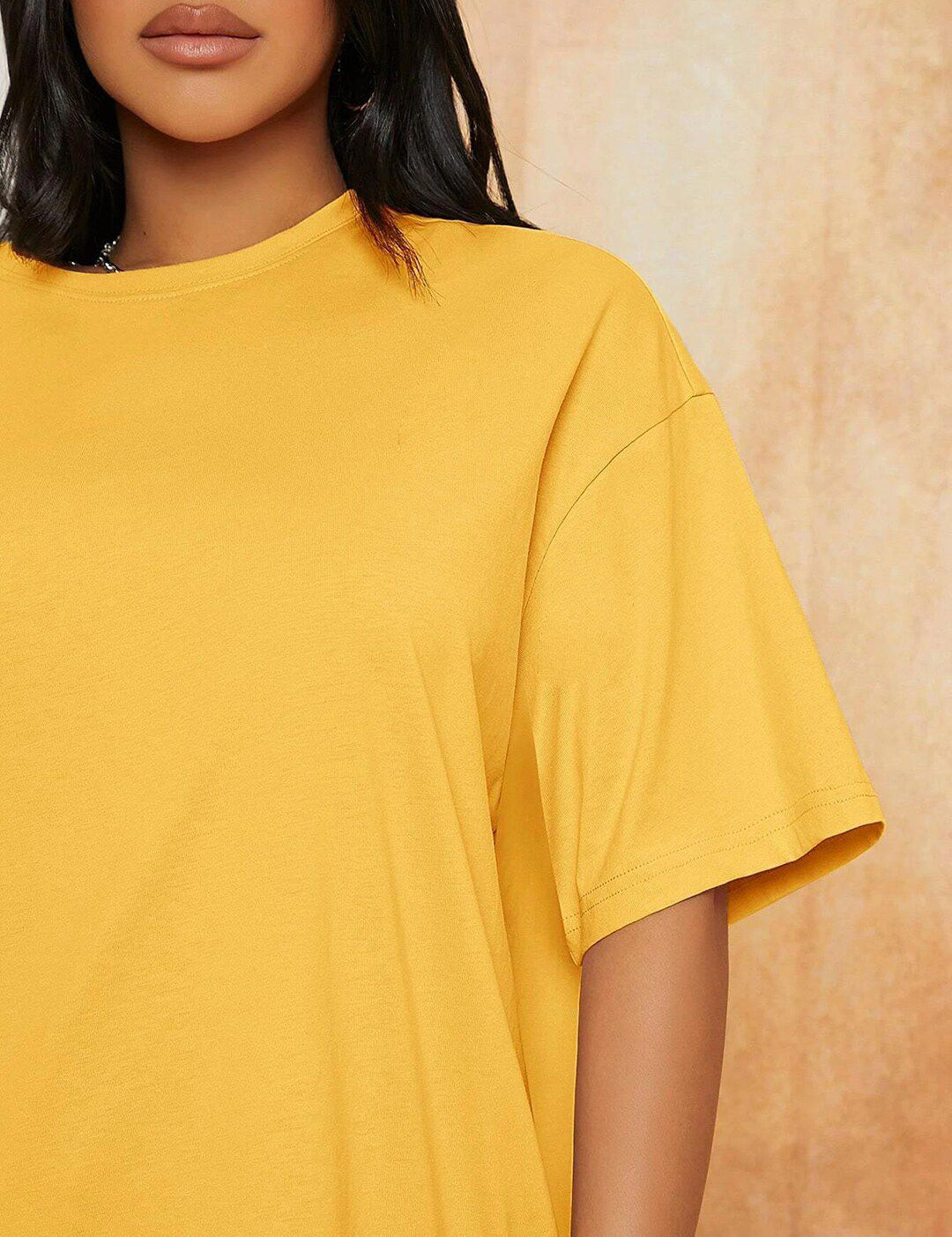 Kotty Drop-Shoulder Sleeves Longline Loose T-shirt