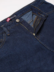 Kotty Women Navy Blue Flared High-Rise Stretchable Jeans