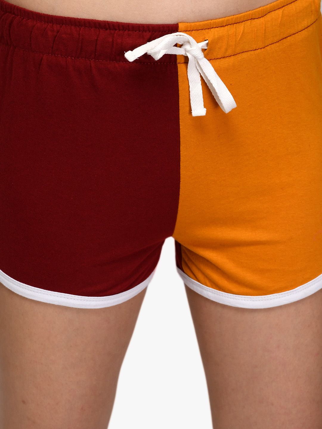 Kotty Women Pack Of 2 Colourblocked Regular Fit Regular Shorts