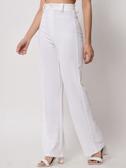 Kotty Women Pack Of 2 Relaxed Straight Leg Fit High-Rise Easy Wash Trousers