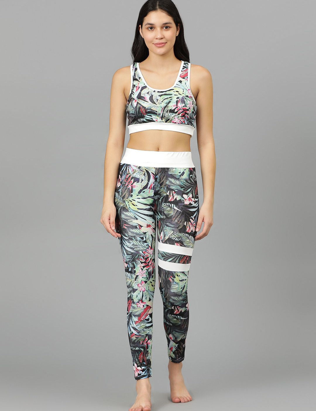 Kotty Round Neck Sleeveless Printed Night suit