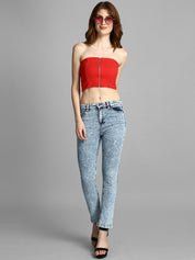 Kotty Women Blue Skinny Fit High-Rise Clean Look Jeans