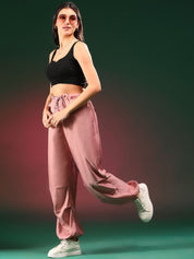 Kotty Women Solid Relaxed Loose Fit High-Rise Easy Wash Trousers