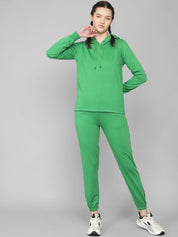 Kotty Women Green Hooded Co-Ord Set 