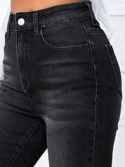 Kotty Women Cotton Bootcut High-Rise Stretchable Jeans