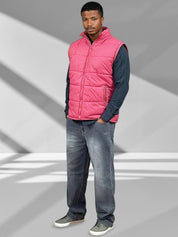Kotty Men Mock Collar Sleeveless Puffer Jacket