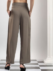 Kotty Women Original Wide Leg High-Rise Pleated Korean Pants Trousers