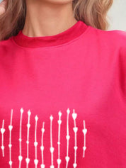 Kotty Women Full Sleeve Graphic Printed Sweatshirt