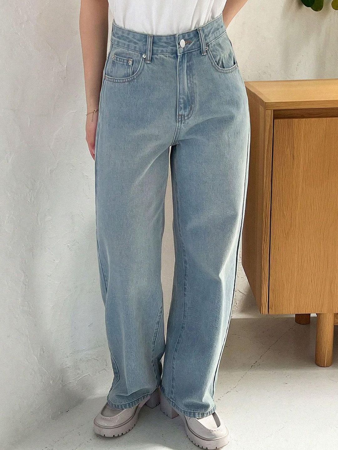 Kotty Women Jean Wide Leg High-Rise Stretchable Jeans