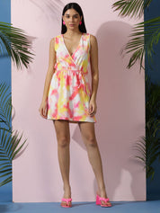 Kotty Women Graphic Print Wrap Holi Dress