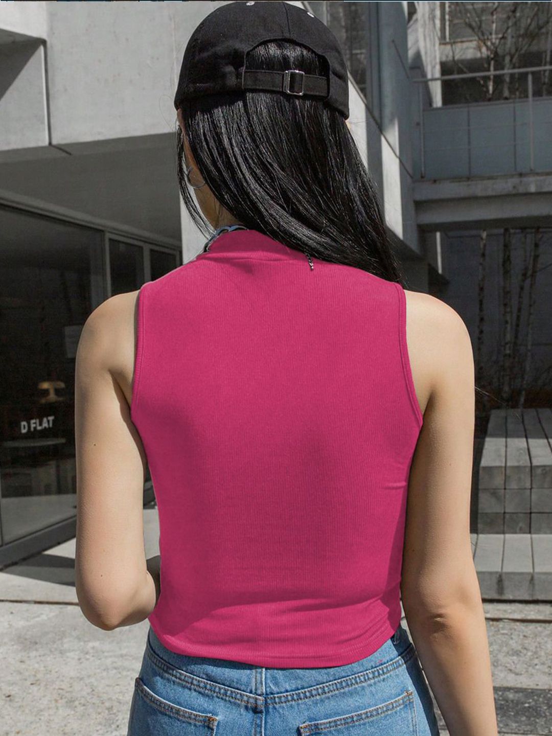 Kotty Women Solid High Neck Top