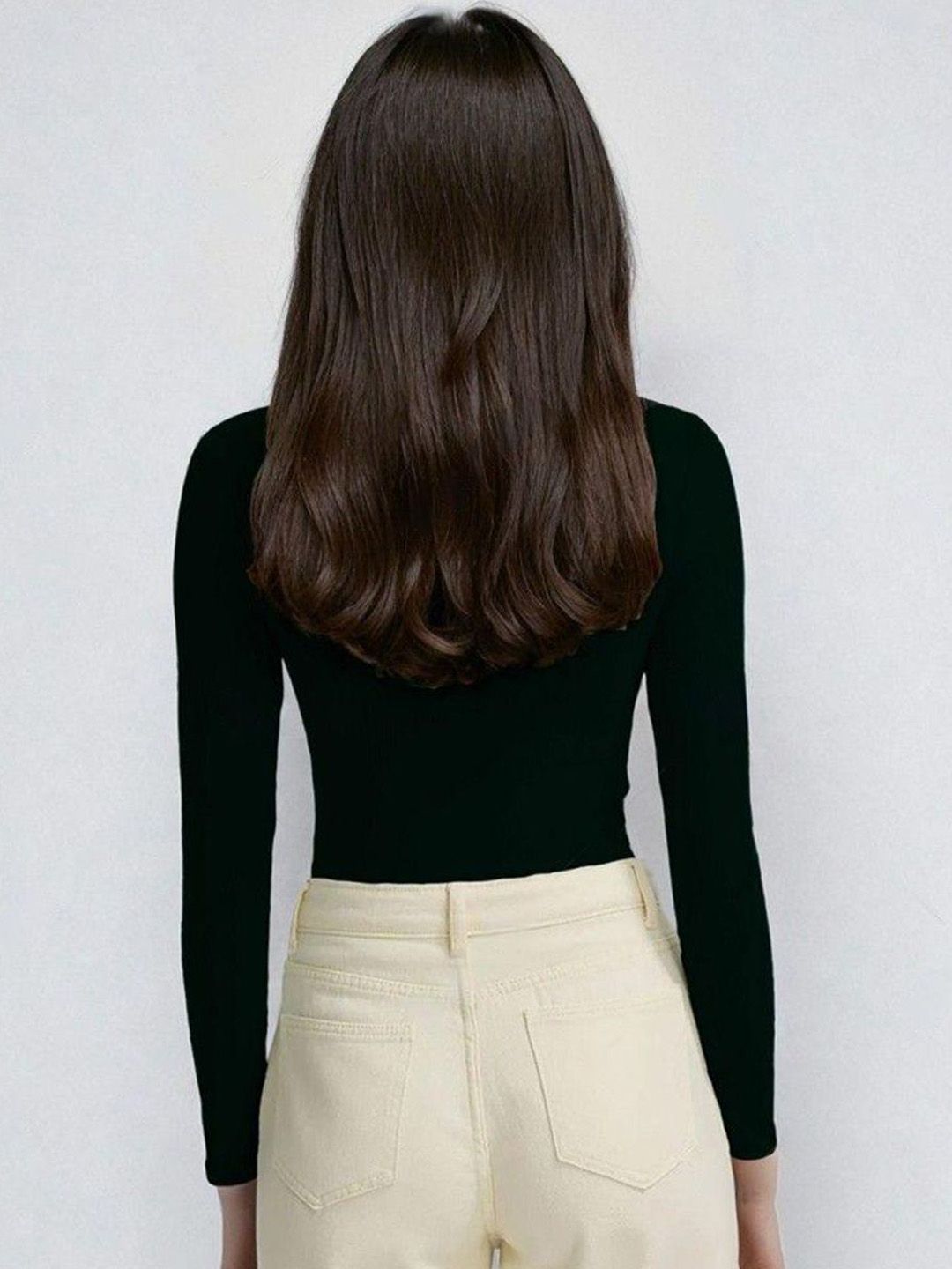 Kotty Black and Green Scoop Neck T-Shirt with Trousers