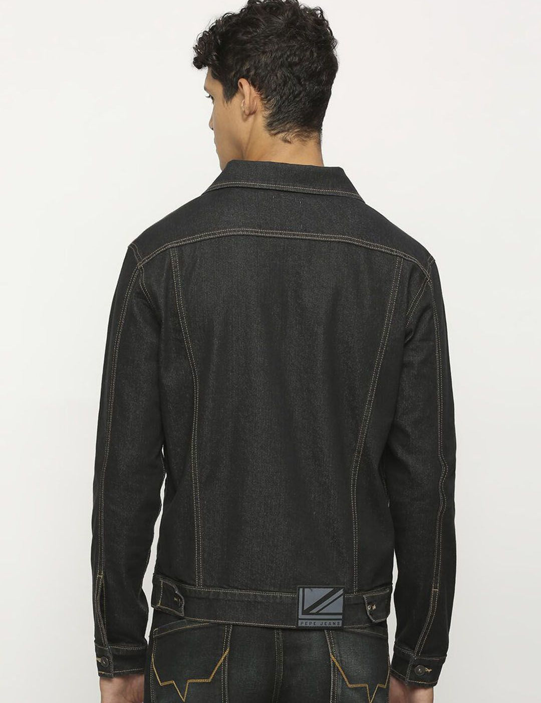 Kotty Men Insulator Denim Jacket with Patchwork